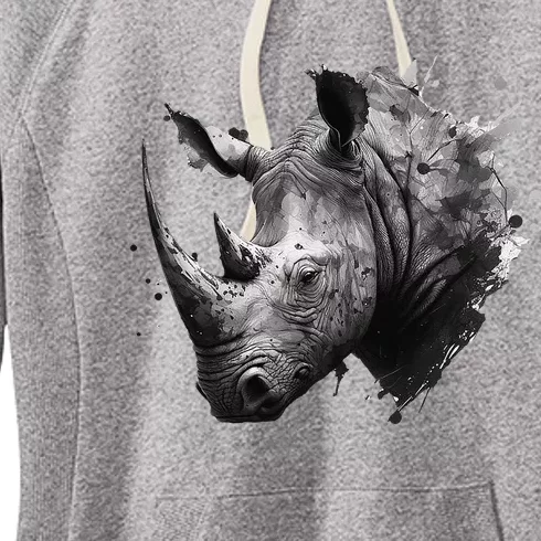 Rhino animal lovers animal rhino Women's Fleece Hoodie