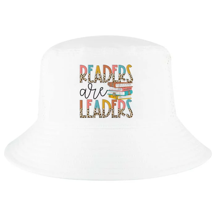 Readers Are Leaders Boho Leopard Book Lover Cool Comfort Performance Bucket Hat