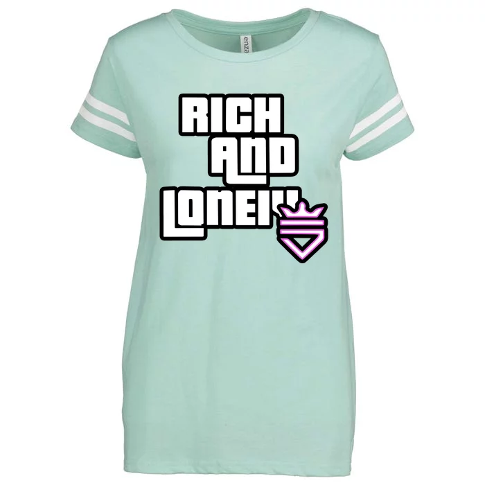 Rich And Lonely Rnl Wasted Miami Enza Ladies Jersey Football T-Shirt