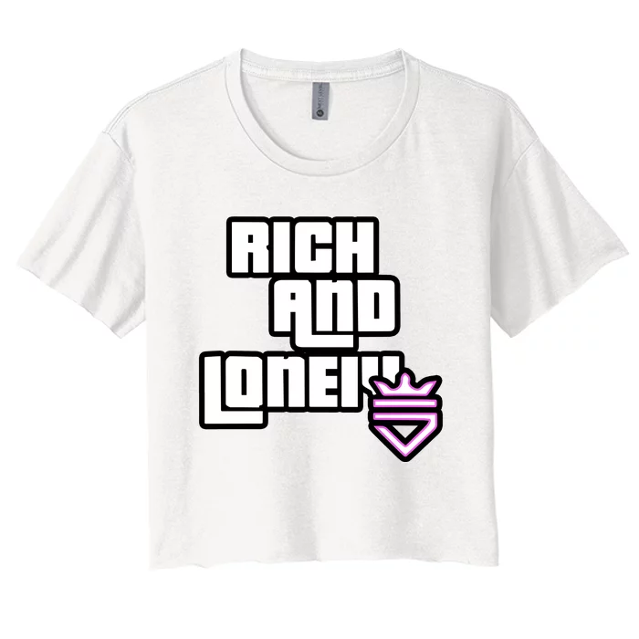 Rich And Lonely Rnl Wasted Miami Women's Crop Top Tee