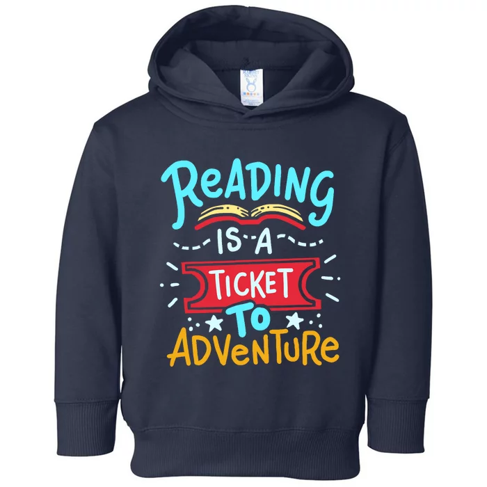 Reading Adventure Library Student Teacher Book Toddler Hoodie