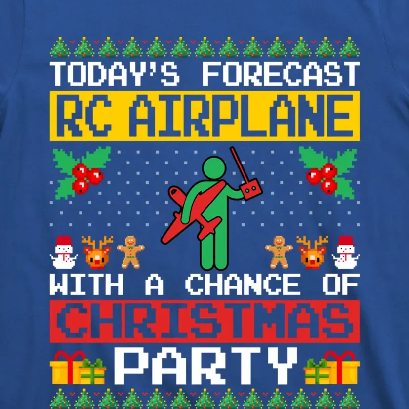 Rc Airplane Lover Christmas Party Rc Airplane Ugly Xmas Cute Gift T-Shirt