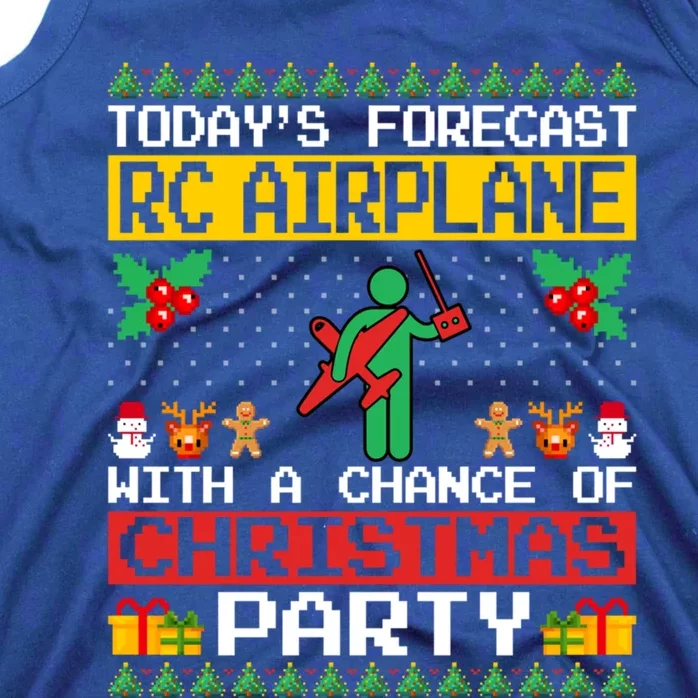 Rc Airplane Lover Christmas Party Rc Airplane Ugly Xmas Cute Gift Tank Top