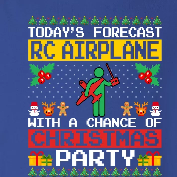 Rc Airplane Lover Christmas Party Rc Airplane Ugly Xmas Cute Gift Toddler Long Sleeve Shirt