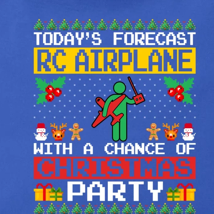 Rc Airplane Lover Christmas Party Rc Airplane Ugly Xmas Cute Gift Zip Tote Bag