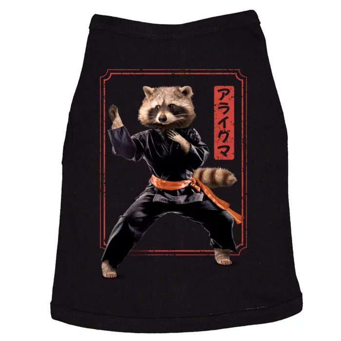 Raccoon Animal Martial Arts Doggie Tank