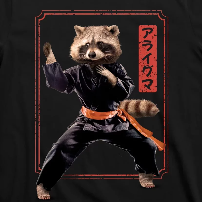 Raccoon Animal Martial Arts T-Shirt