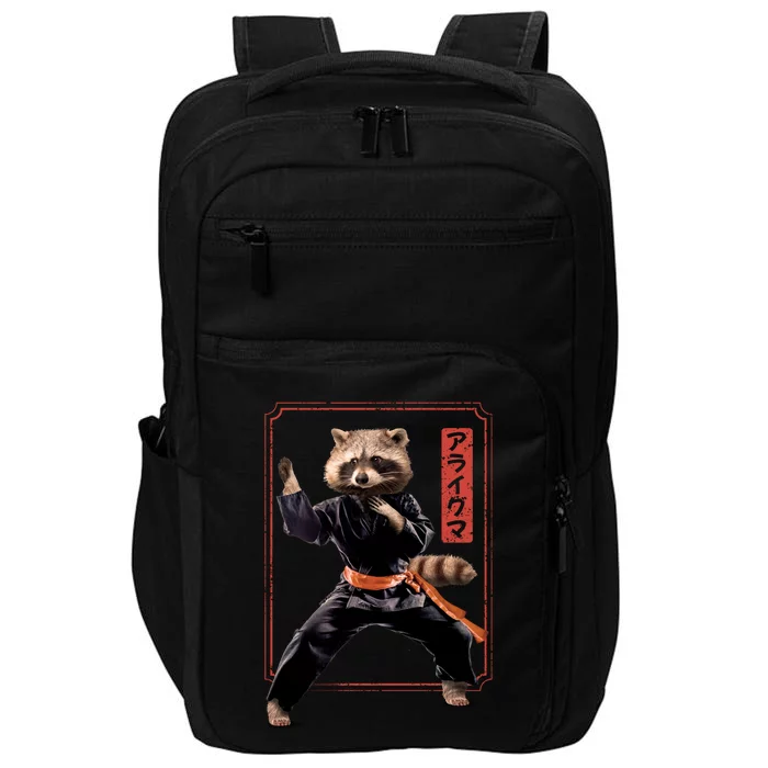 Raccoon Animal Martial Arts Impact Tech Backpack