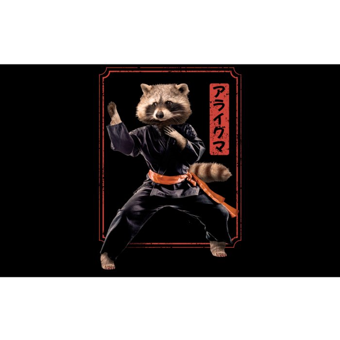 Raccoon Animal Martial Arts Bumper Sticker