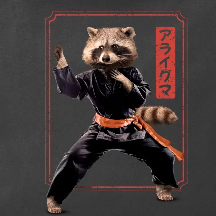 Raccoon Animal Martial Arts Zip Tote Bag