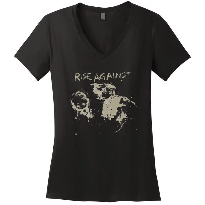 Rise Against Merchandise Sufferer & The Witness Women's V-Neck T-Shirt