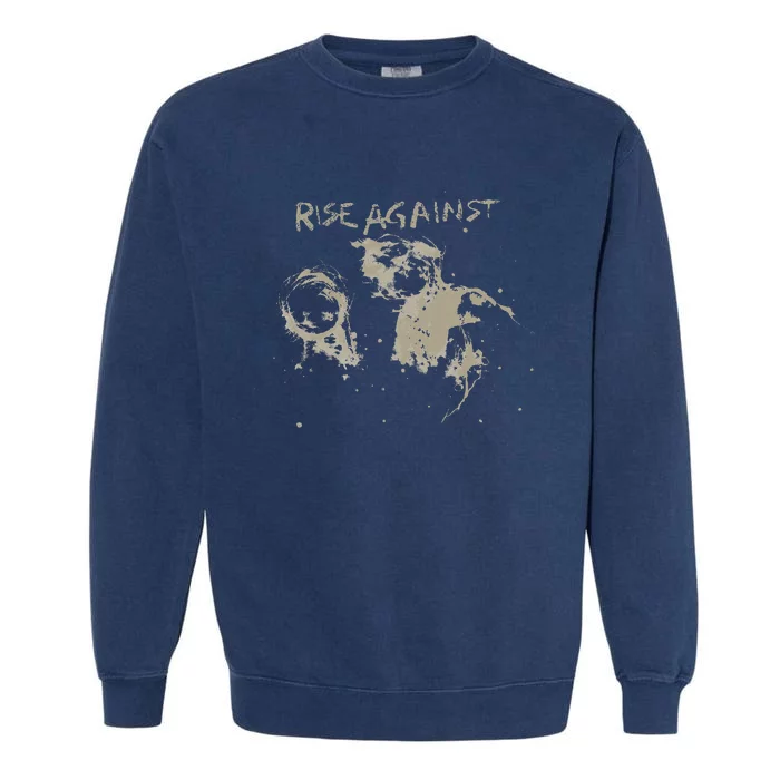 Rise Against Merchandise Sufferer & The Witness Garment-Dyed Sweatshirt