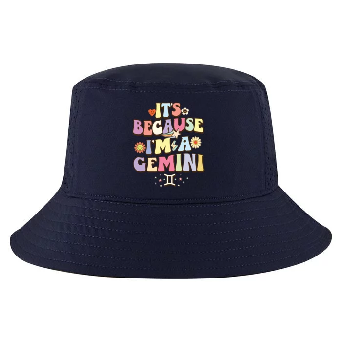 Retro Astrology May June Birthday Zodiac Sign Groovy Gemini Cool Gift Cool Comfort Performance Bucket Hat