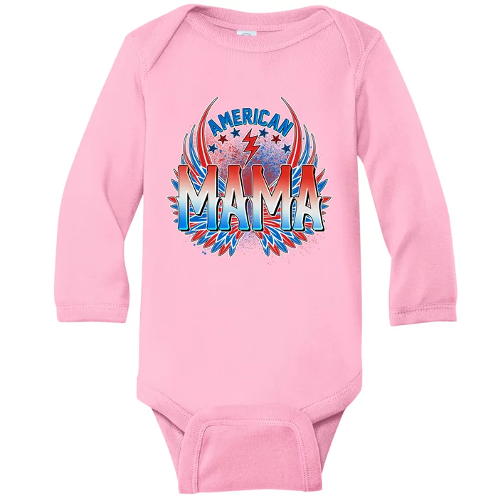 Rocker American Mama Baby Long Sleeve Bodysuit