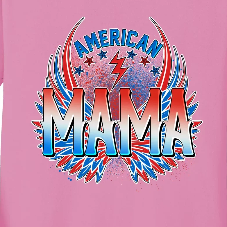 Rocker American Mama Kids Long Sleeve Shirt