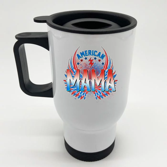 Rocker American Mama Front & Back Stainless Steel Travel Mug