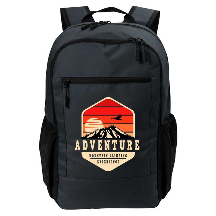 Retro Adventure Mountain Daily Commute Backpack