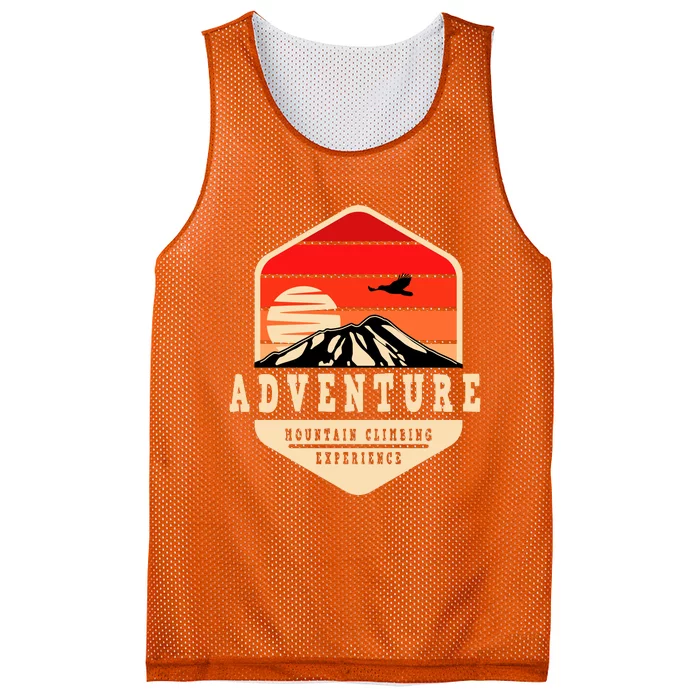 Retro Adventure Mountain Mesh Reversible Basketball Jersey Tank