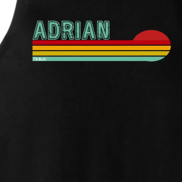 Retro Adrian Michigan Ladies Tri-Blend Wicking Tank