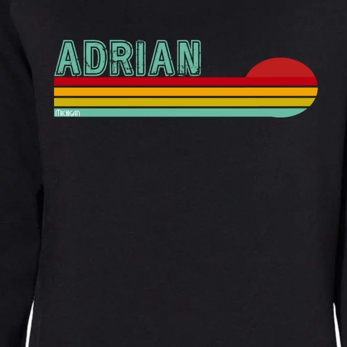 Retro Adrian Michigan Womens California Wash Sweatshirt