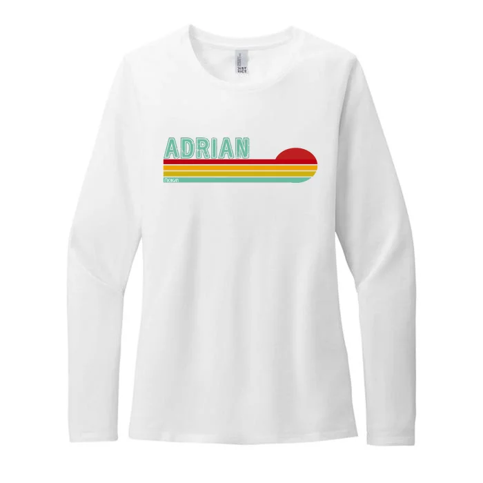 Retro Adrian Michigan Womens CVC Long Sleeve Shirt