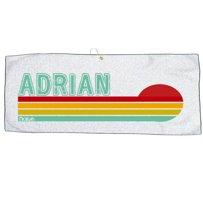 Retro Adrian Michigan Large Microfiber Waffle Golf Towel