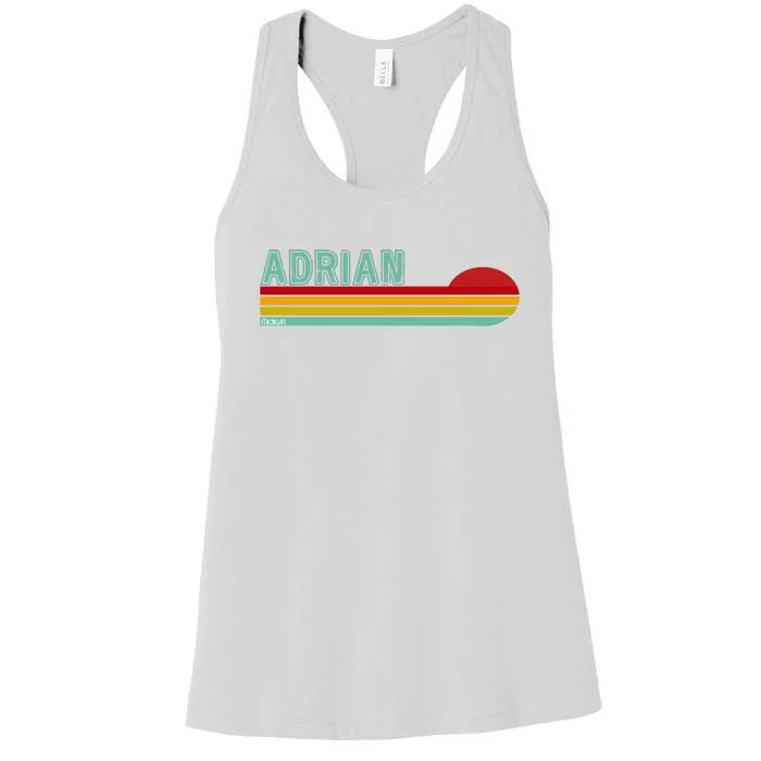 Retro Adrian Michigan Women's Racerback Tank