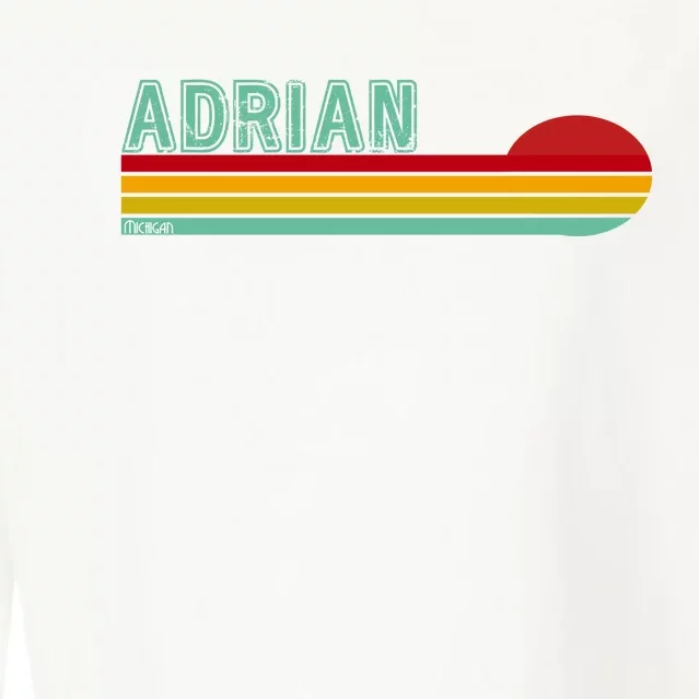 Retro Adrian Michigan Cropped Pullover Crew