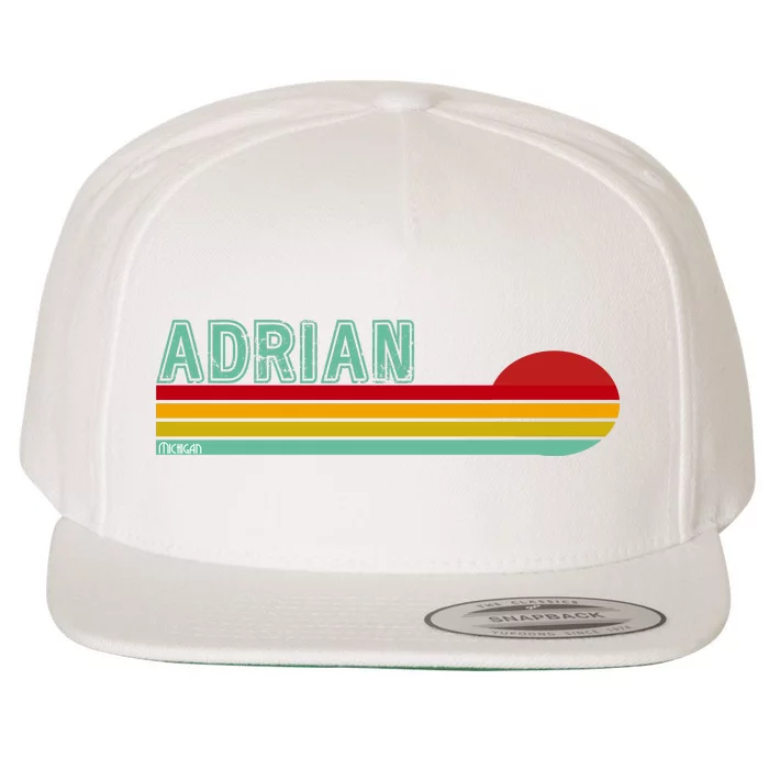 Retro Adrian Michigan Wool Snapback Cap