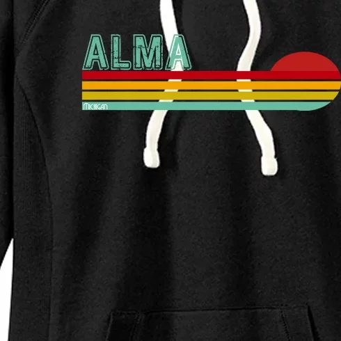 Retro Alma Michigan Women's Fleece Hoodie