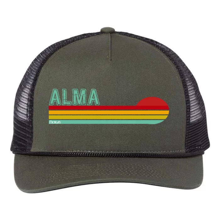 Retro Alma Michigan Retro Rope Trucker Hat Cap