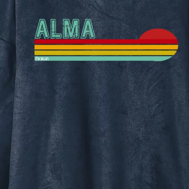 Retro Alma Michigan Hooded Wearable Blanket