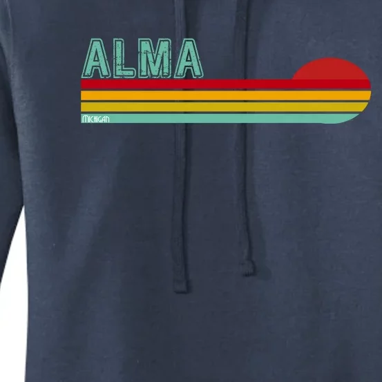 Retro Alma Michigan Women's Pullover Hoodie