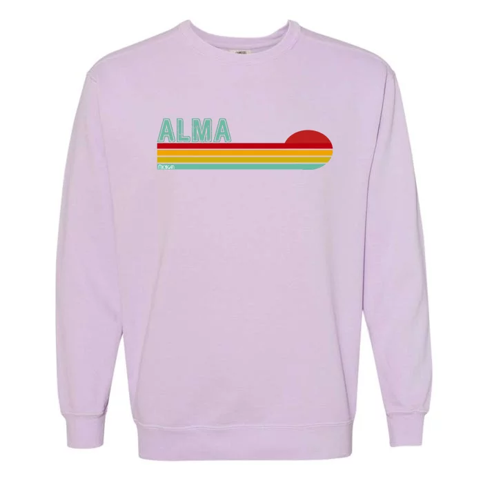 Retro Alma Michigan Garment-Dyed Sweatshirt