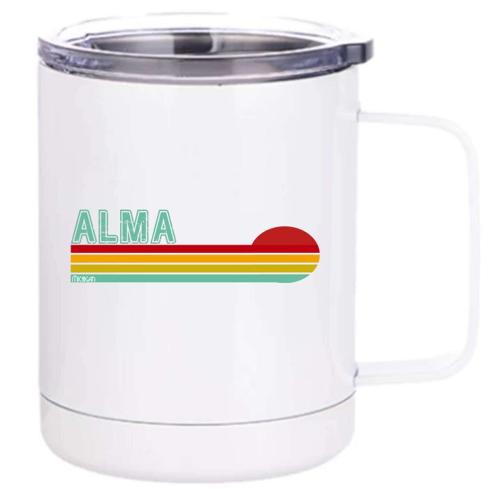 Retro Alma Michigan Front & Back 12oz Stainless Steel Tumbler Cup