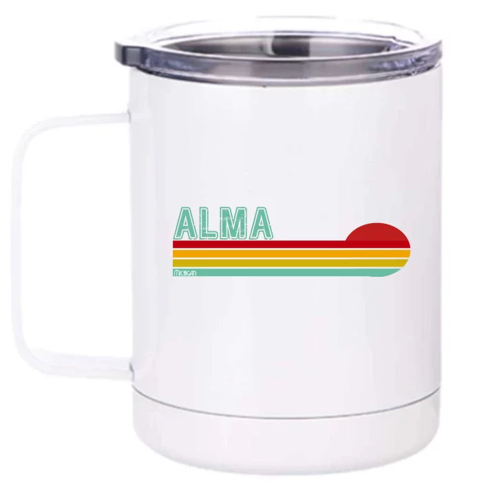 Retro Alma Michigan Front & Back 12oz Stainless Steel Tumbler Cup