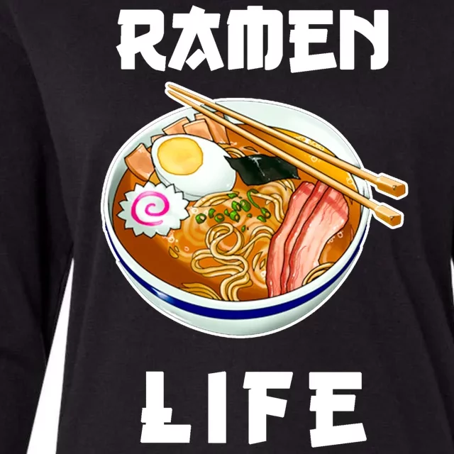 Ramen Life Womens Cotton Relaxed Long Sleeve T-Shirt