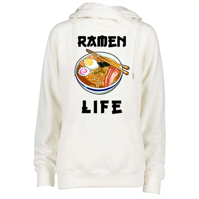 Ramen Life Womens Funnel Neck Pullover Hood