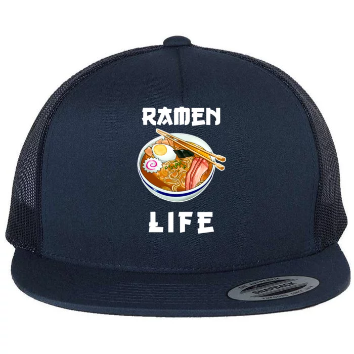 Ramen Life Flat Bill Trucker Hat