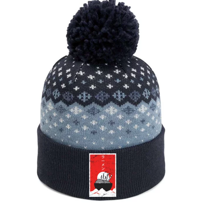 Ramen Noodles Retro The Baniff Cuffed Pom Beanie