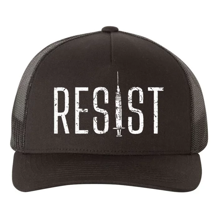 Resist AntiVax No Forced Vaccination Mandate Yupoong Adult 5-Panel Trucker Hat