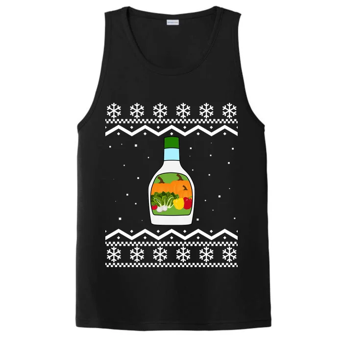 Ranch Bottle Funny Ugly Christmas Performance Tank