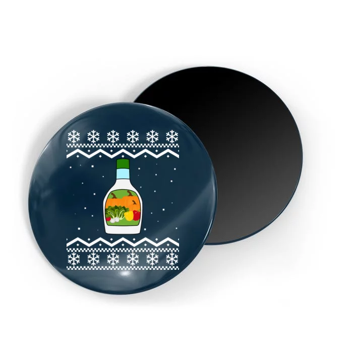 Ranch Bottle Funny Ugly Christmas Magnet