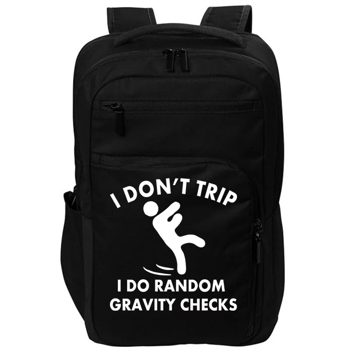 Random Gravity Checks Funny Impact Tech Backpack