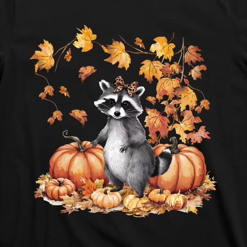 Raccoon And Pumpkin Spice Lovers T-Shirt