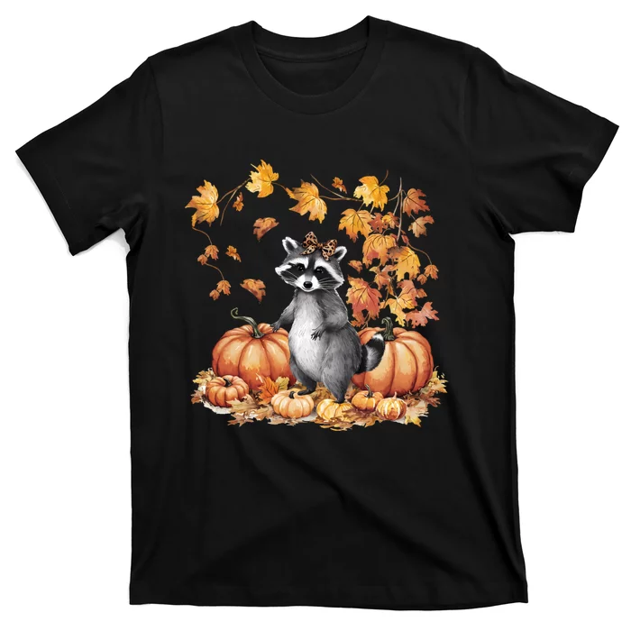 Raccoon And Pumpkin Spice Lovers T-Shirt