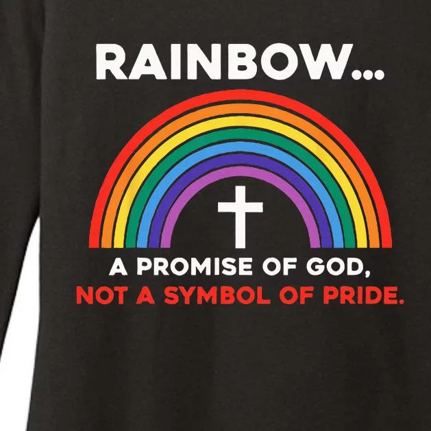 Rainbow A Promise Of God Not A Symbol Of Pride Womens CVC Long Sleeve Shirt