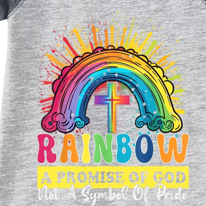 Rainbow A Promise Of God Not A Symbol Of Pride Infant Baby Jersey Bodysuit