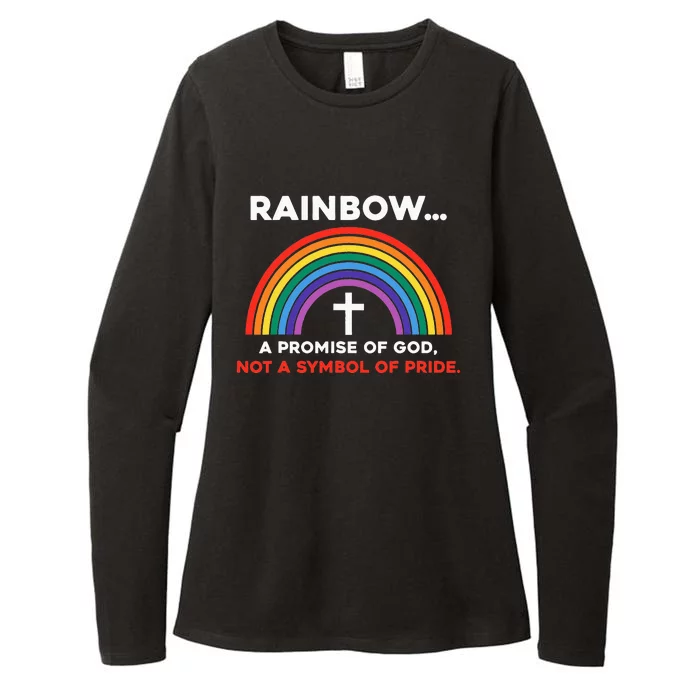 Rainbow A Promise Of God Not A Symbol Of Pride Womens CVC Long Sleeve Shirt