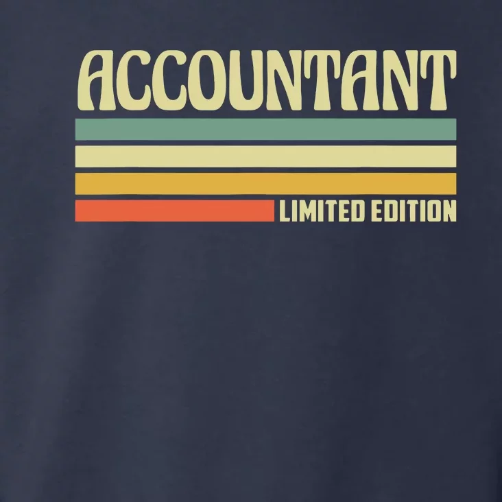 Retro Accountant Profession Job Title Co Worker Idea Toddler Hoodie